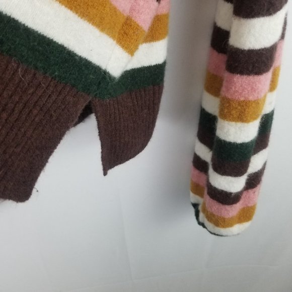 Madewell Payton Striped Oversized Alpaca Sweater - Picture 8 of 12